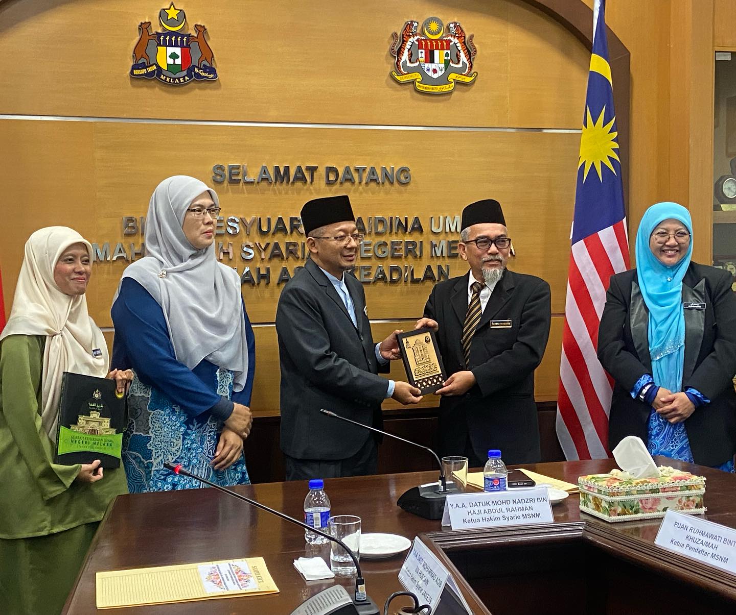 LAWATAN KERJA JABATAN KEHAKIMAN SYARIAH SELANGOR KE KOMPLEKS MAHKAMAH SYARIAH NEGERI MELAKA AYER KEROH 3